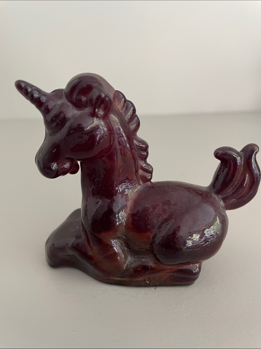 Vintage and highly collectible Boyd glass unicorn-Bermuda